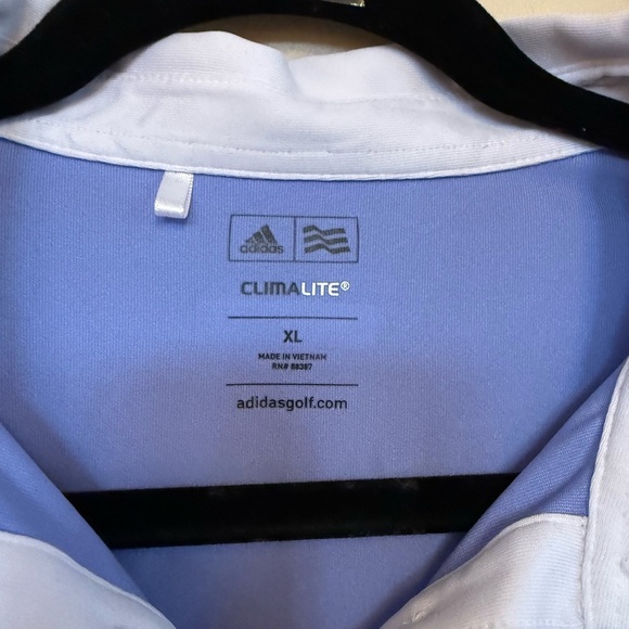 Adidas ClimaLite Polo Shirt - Light Blue - Picture 3 of 4